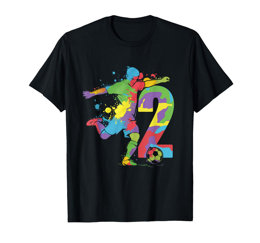 2 Soccer Birthday Gift Soccer Fan T-Shirt - Aesthetic Graphic for Adults