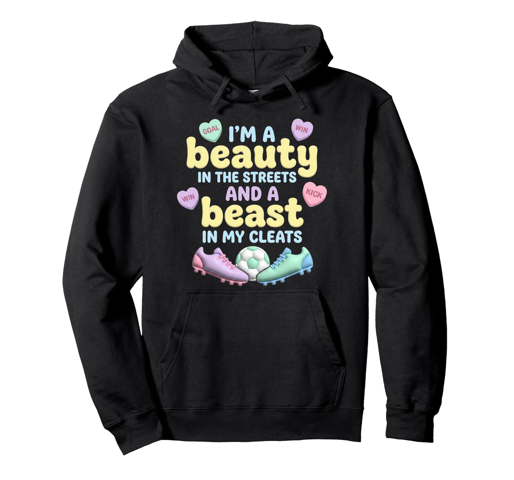 Im Beauty Beast My Cleats Pastel Candy Hoodie - Novelty Apparel Men Women