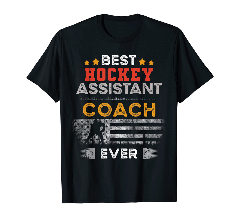 Best Hockey Assistant Coach Ever T-Shirt - Trendy Graphic for Adults