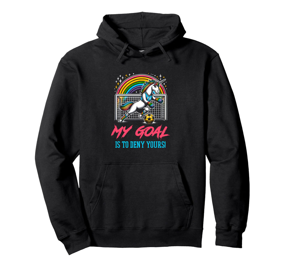Soccer Goalie Keeper Unicorn Hoodie - Aesthetic Graphic Men Women