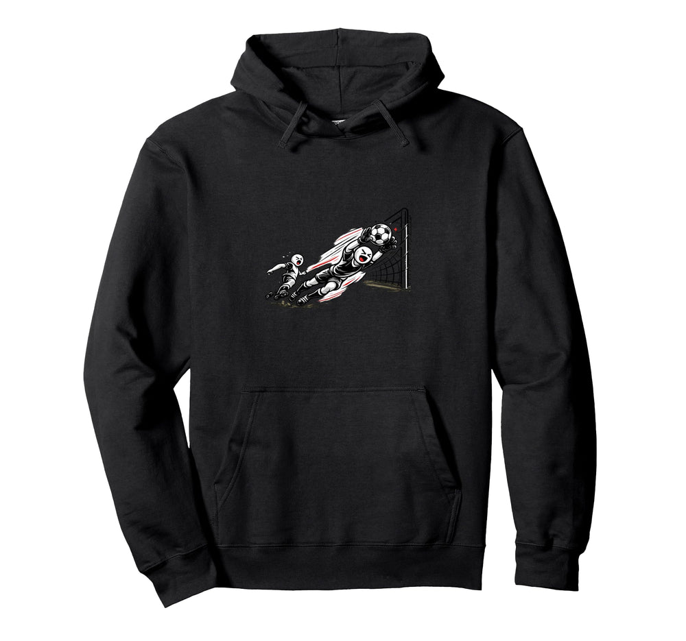 Funny Stick Goalkeeper Soccer Action Hoodie - Trendy Graphic Men Women