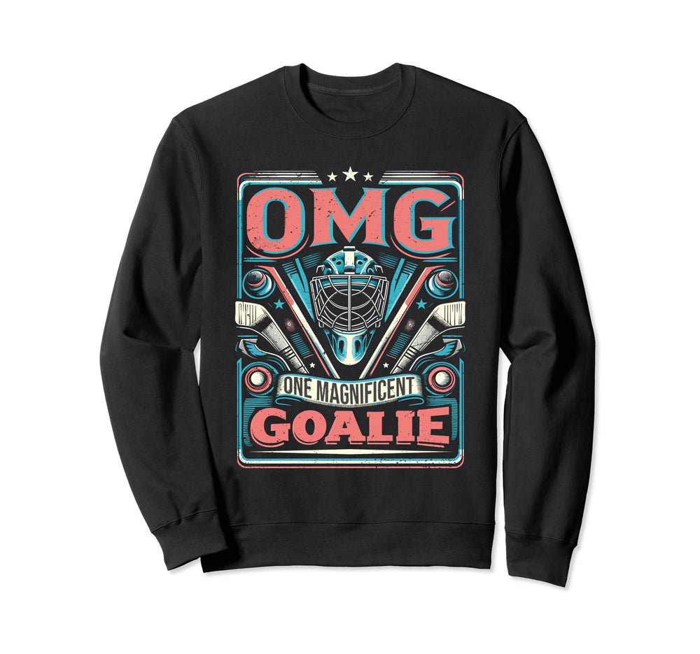 Goalkeeper Ice Hockey Goalie Funny Sweatshirt - Graphic Print Unisex