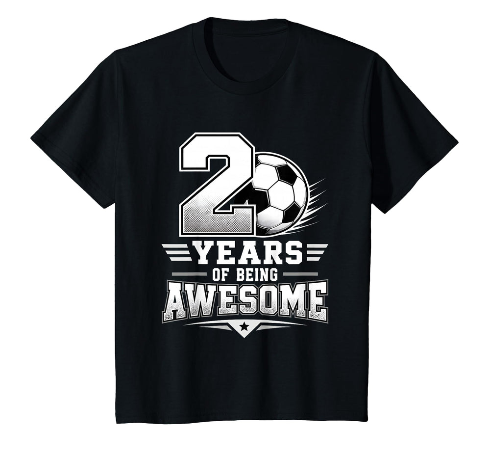 2Nd Birthday Soccer 2 Years Being T-Shirt - Unique Graphic for Adults