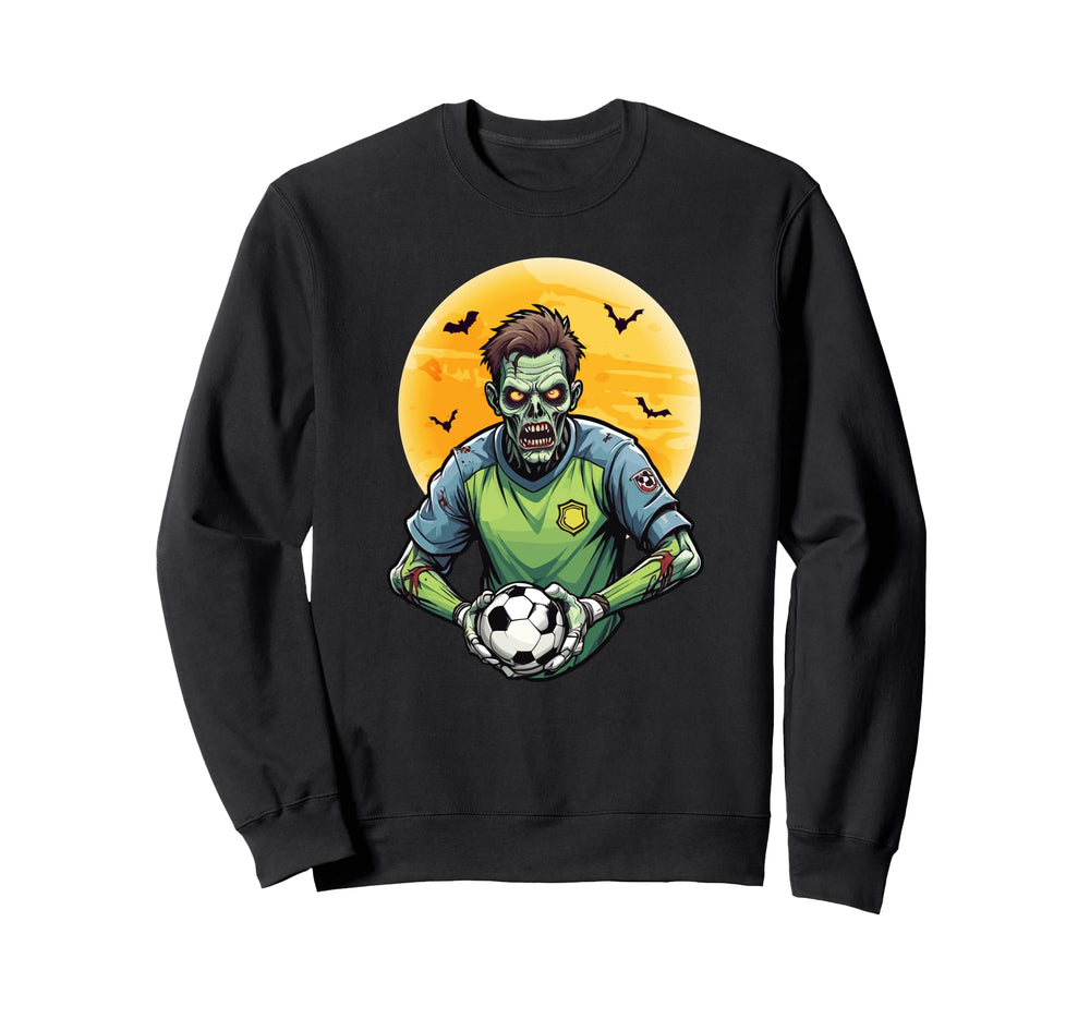 Zombie Soccer Goalkeeper Scary Sweatshirt - Streetwear Style for Adults