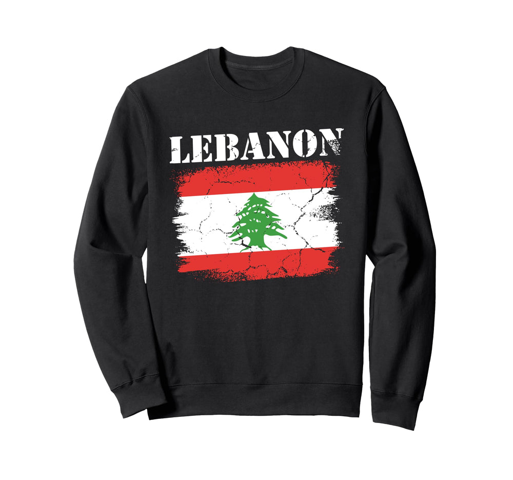 Lebanon Flag Patriotic Football Sweatshirt - Streetwear Style Men Women