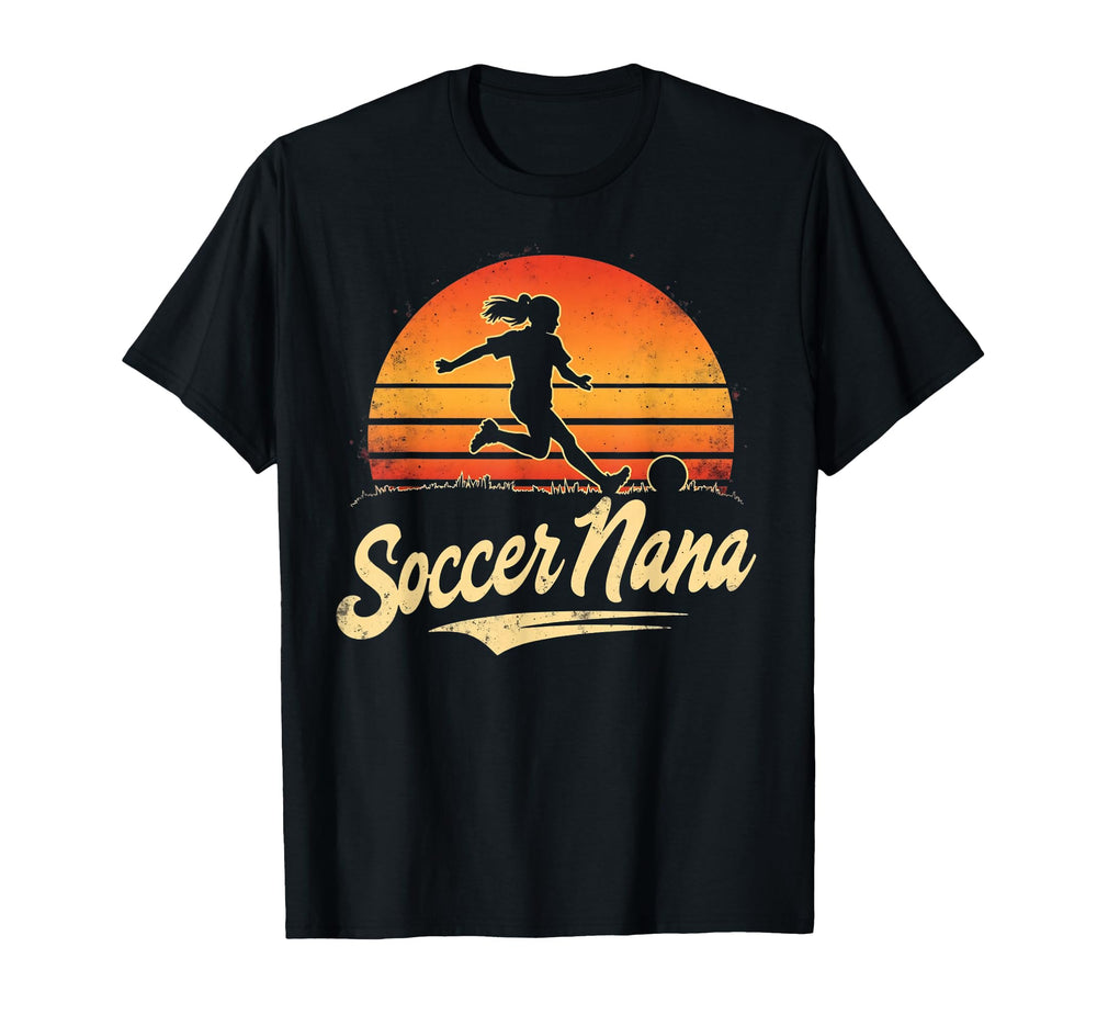 Proud Soccer Nana Funny Grandma Lover T-Shirt - Minimalist Print Unisex