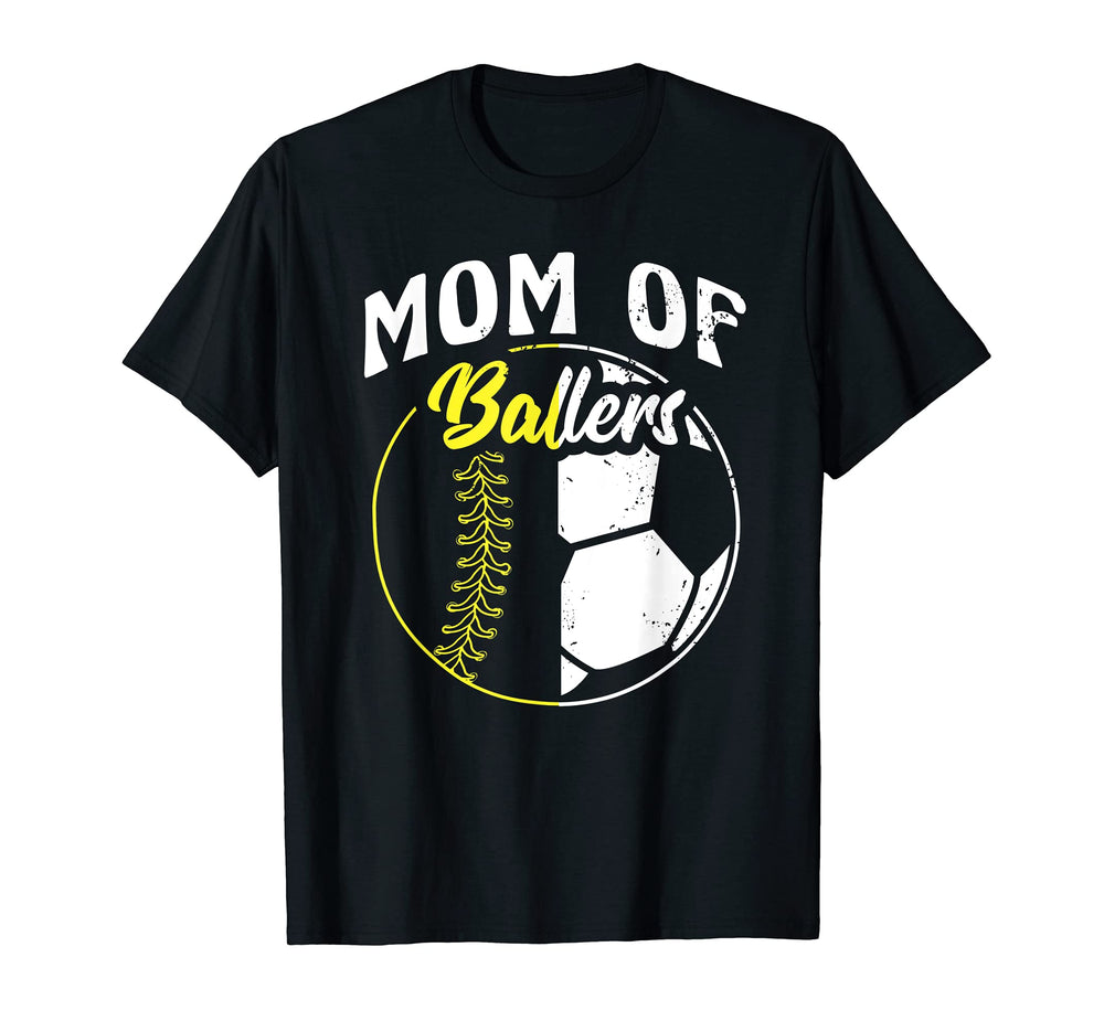Mom Ballers Softball Playerr Daughter T-Shirt - Custom Art Print Men Women