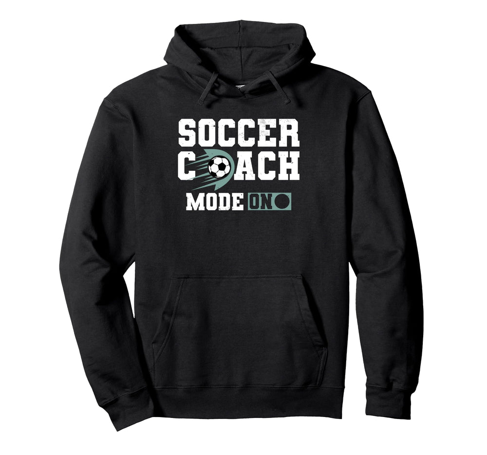 Coaching Soccer Dad Coach Soccer Coach Hoodie - Graphic Print for Adults