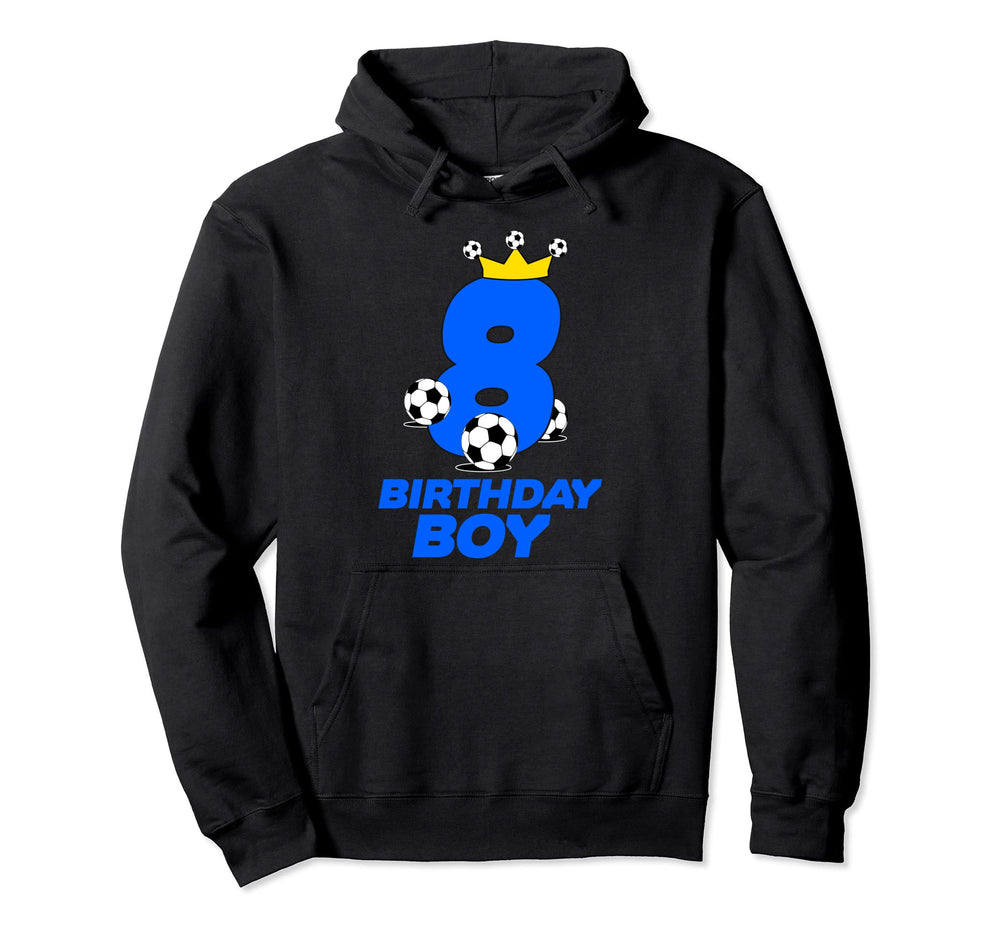 8 Year Old Birthday Shirts Soccer 8Th Hoodie - Unique Graphic Men Women