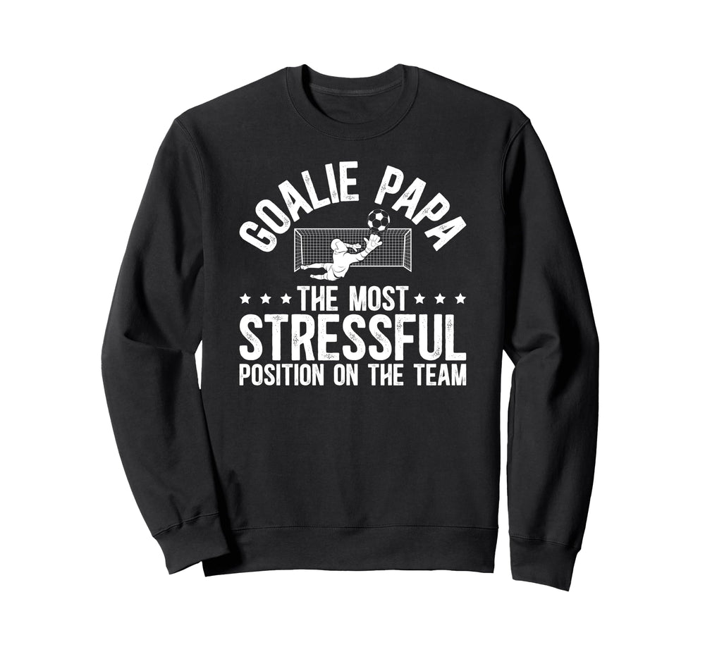 Soccer Goalie Papa Definition Soccer Sweatshirt - Unique Graphic Men Women