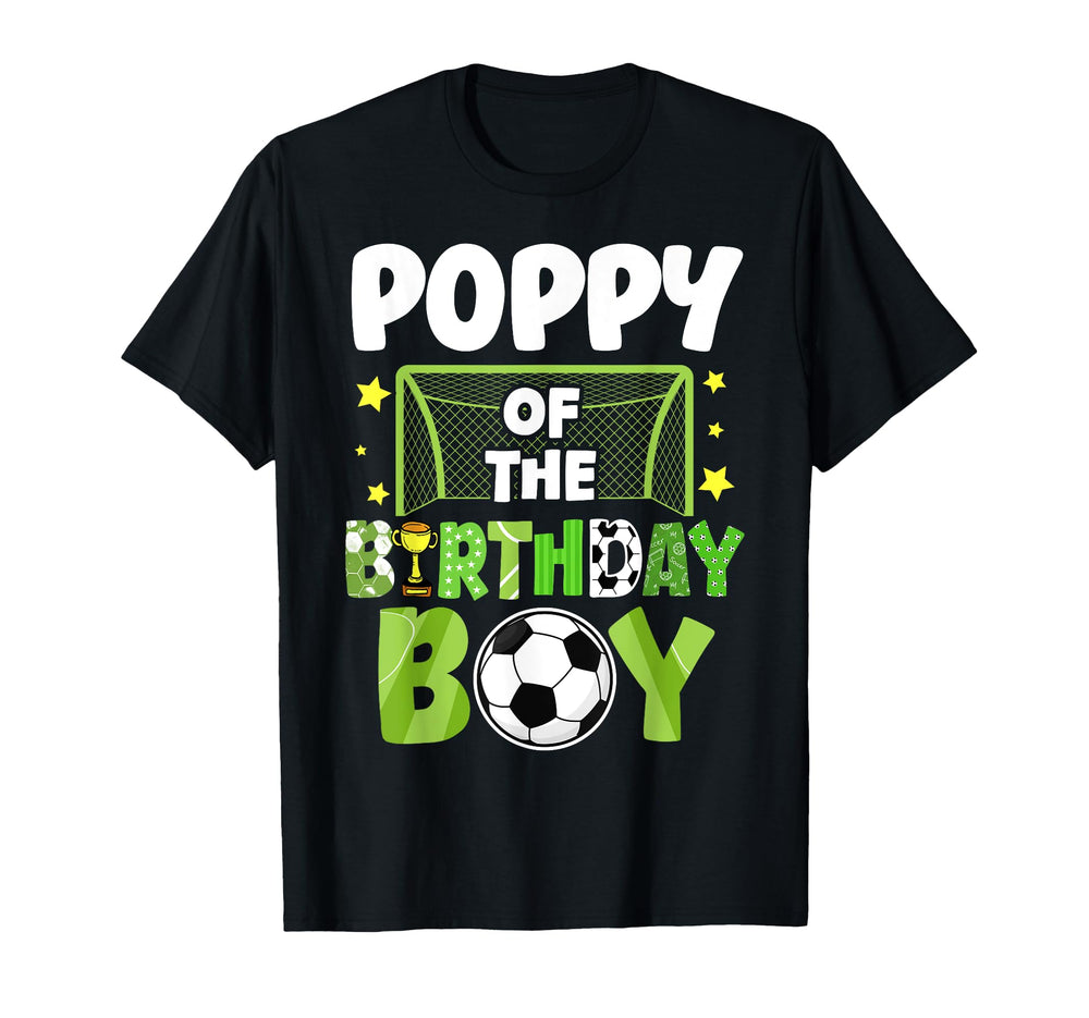 Soccer Poppy Birthday Party Soccer Family T-Shirt - Graphic Print Unisex