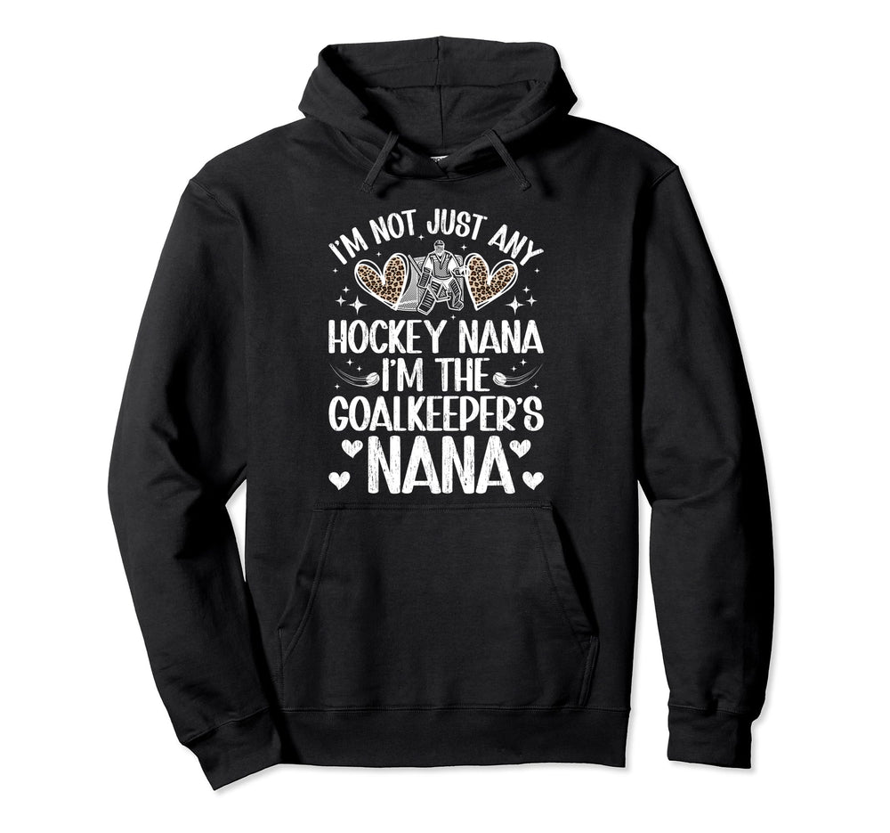 Im Ice Hockey Goalkeeper Nana Ice Hoodie - Minimalist Print Men Women