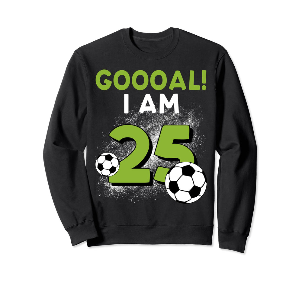 25Th Birthday Soccer Theme 25Year Sweatshirt - Unique Graphic for Adults
