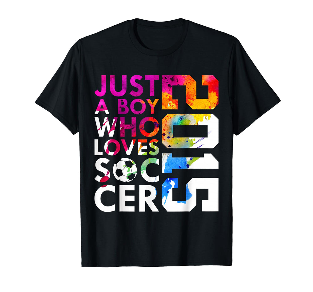 2015 Just Who Loves Soccer 11Th Birthday T-Shirt - Novelty Apparel Unisex