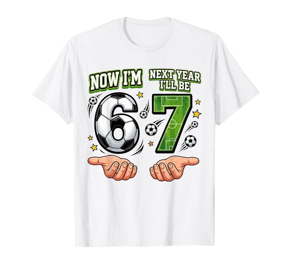 6Th Birthday Now Im 6 Ill Be 7 T-Shirt - Minimalist Print for Adults