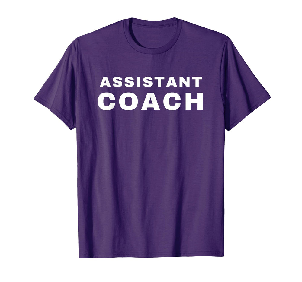 Assistant Coach T-Shirt - Custom Art Print for Adults