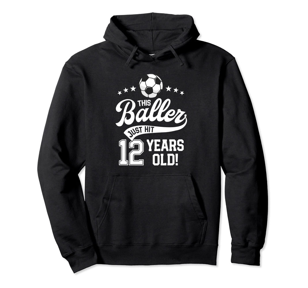 10 Years Old Soccer Themed Birthday Hoodie - Unique Graphic Men Women