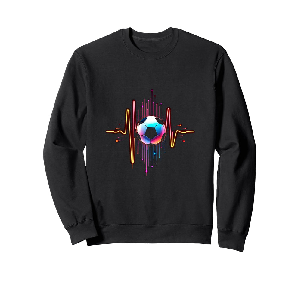 Soccer Ball Heartbeat Sweatshirt - Novelty Apparel Unisex