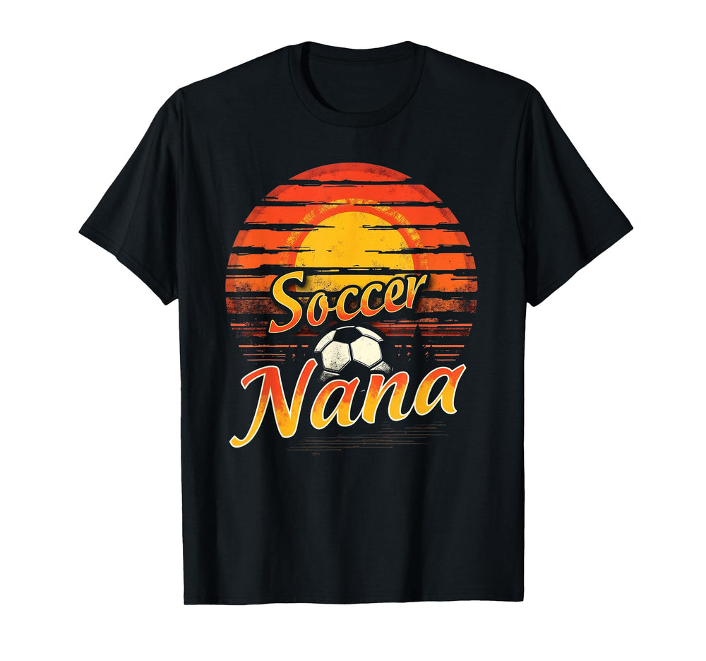 Proud Soccer Nana Funny Grandma T-Shirt - Custom Art Print for Adults