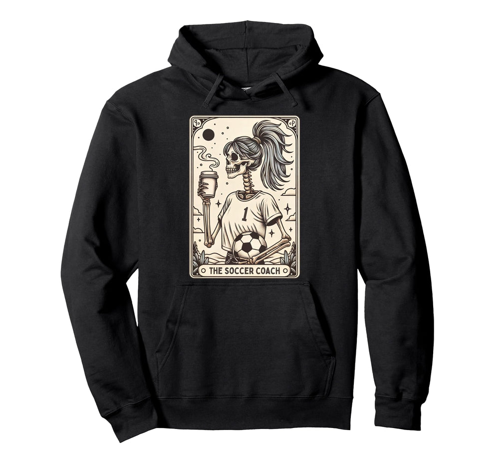 Soccer Coach Tarot Card Halloween Hoodie - Novelty Apparel Men Women
