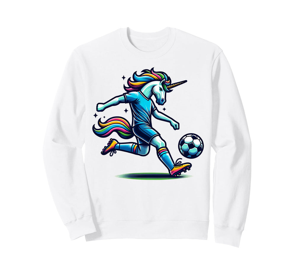 Footballer Unicorn Fans Soccer Team Sweatshirt - Streetwear Style Unisex