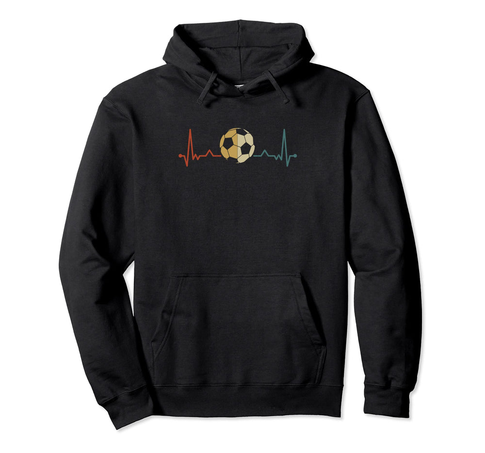 Soccer Heartbeat Soccer Player Hoodie - Streetwear Style Unisex