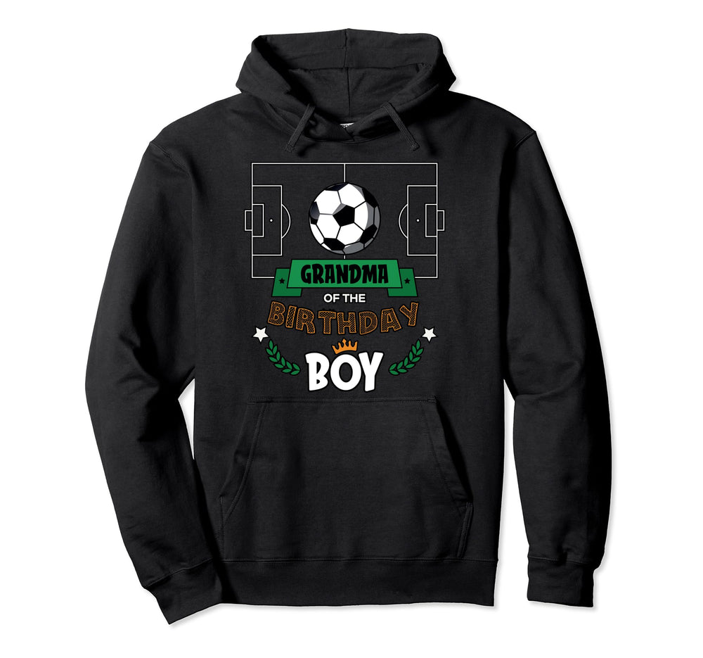 Grandma Birthday Soccer Theme Matching Hoodie - Aesthetic Graphic Unisex