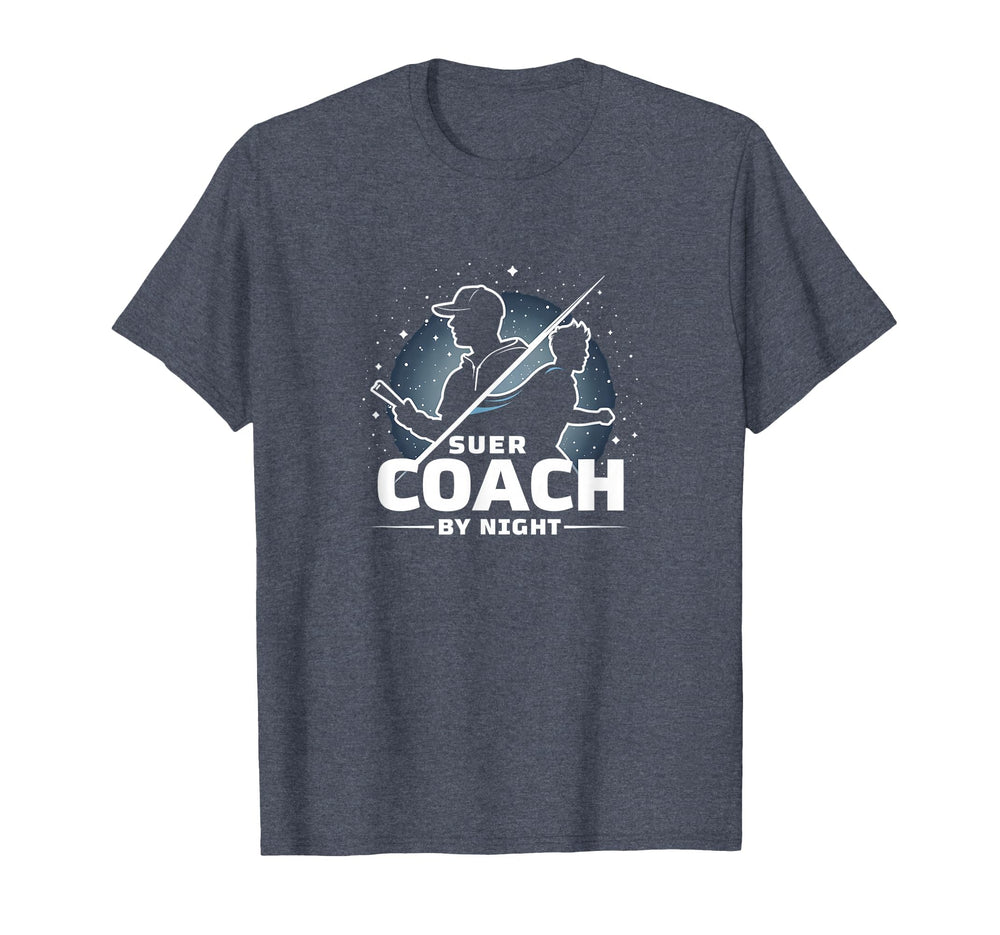 Soccer Coach Day Superhero Night Starry T-Shirt - Graphic Print for Adults
