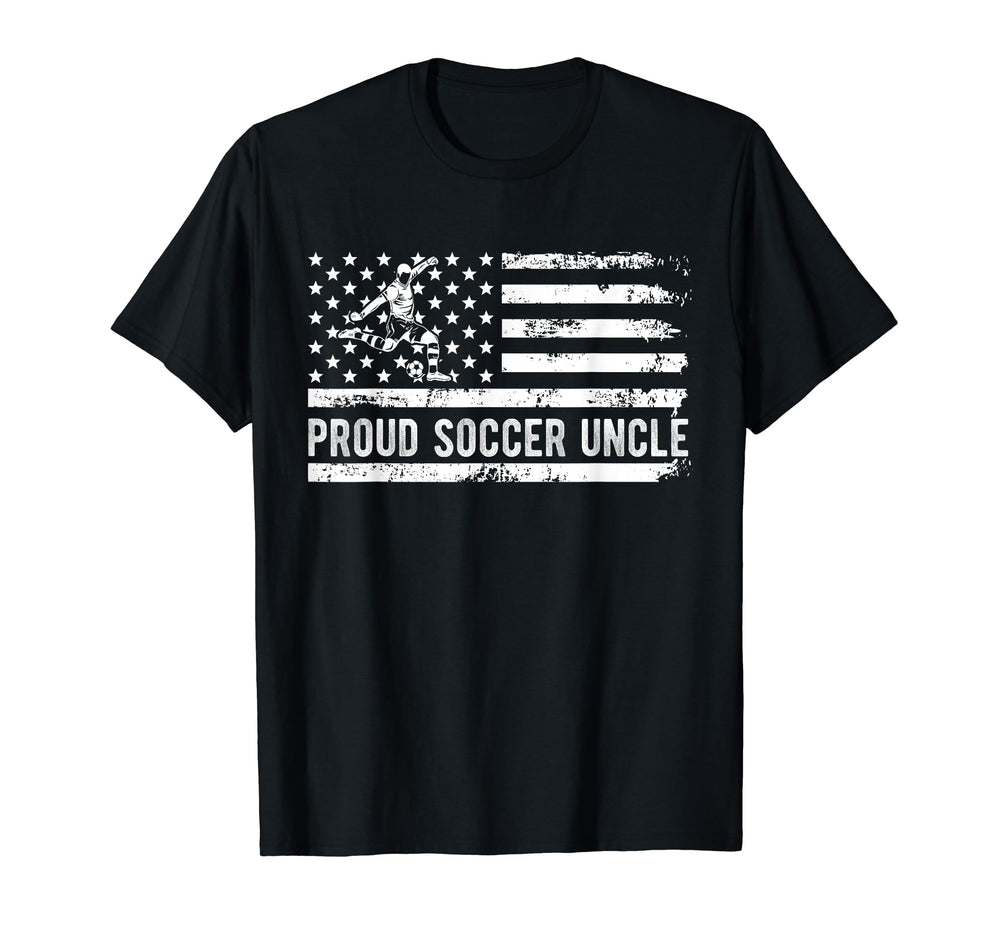 Proud Soccer Uncle Usa Flag Family T-Shirt - Custom Art Print Unisex
