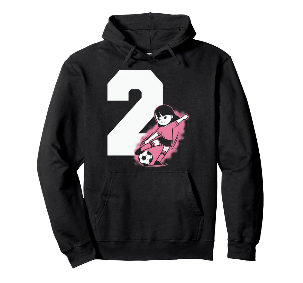 2 Soccer Birthday Gift Soccer Fan Hoodie - Aesthetic Graphic Men Women