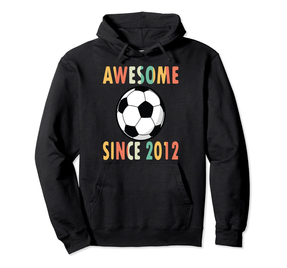 Awesome Since 2012 Soccer Player 11Th Hoodie - Graphic Print for Adults