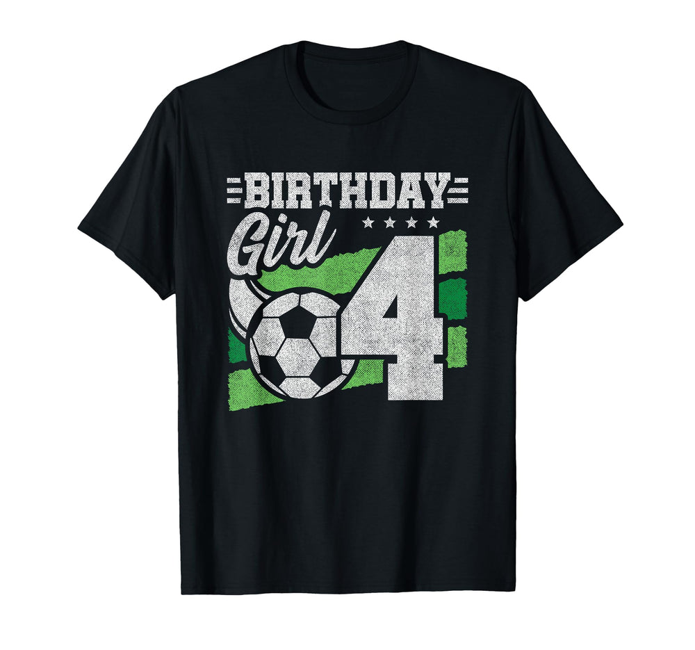4Th Birthday Soccer Party 4 Year Old T-Shirt - Novelty Apparel Unisex