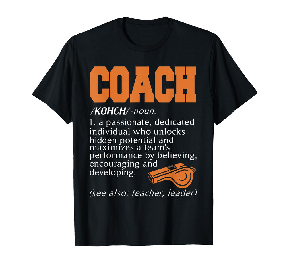 Coach Definition Motivational Team T-Shirt - Streetwear Style for Adults