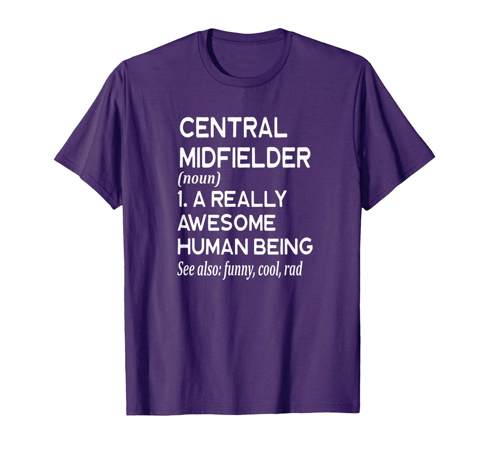Soccer Player Definition Funny Center T-Shirt - Minimalist Print Men Women