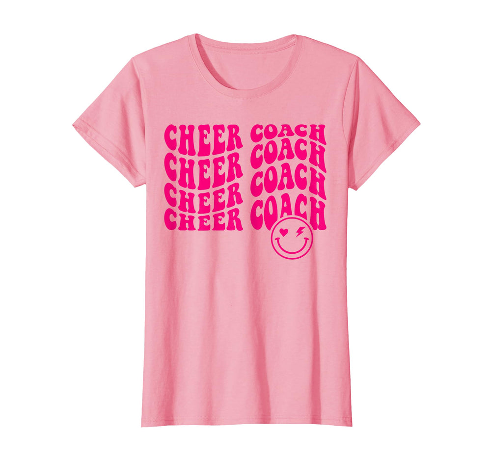 Groovy Cheer Coach Cheerleading T-Shirt - Unique Graphic for Adults