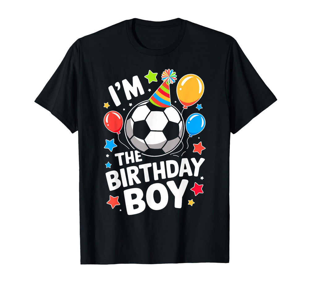 Soccer Birthday Sports Theme Bday Party T-Shirt - Trendy Graphic Unisex