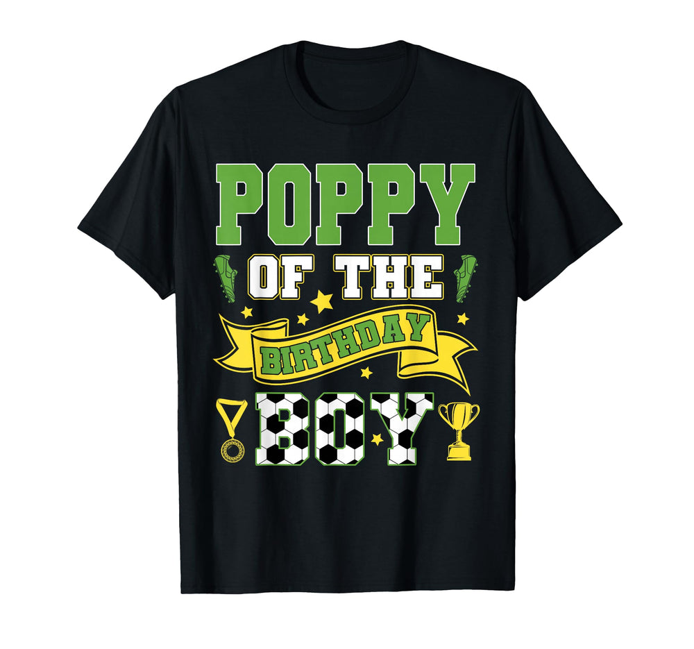 Poppy Birthday Soccer Player Birthday T-Shirt - Trendy Graphic Men Women