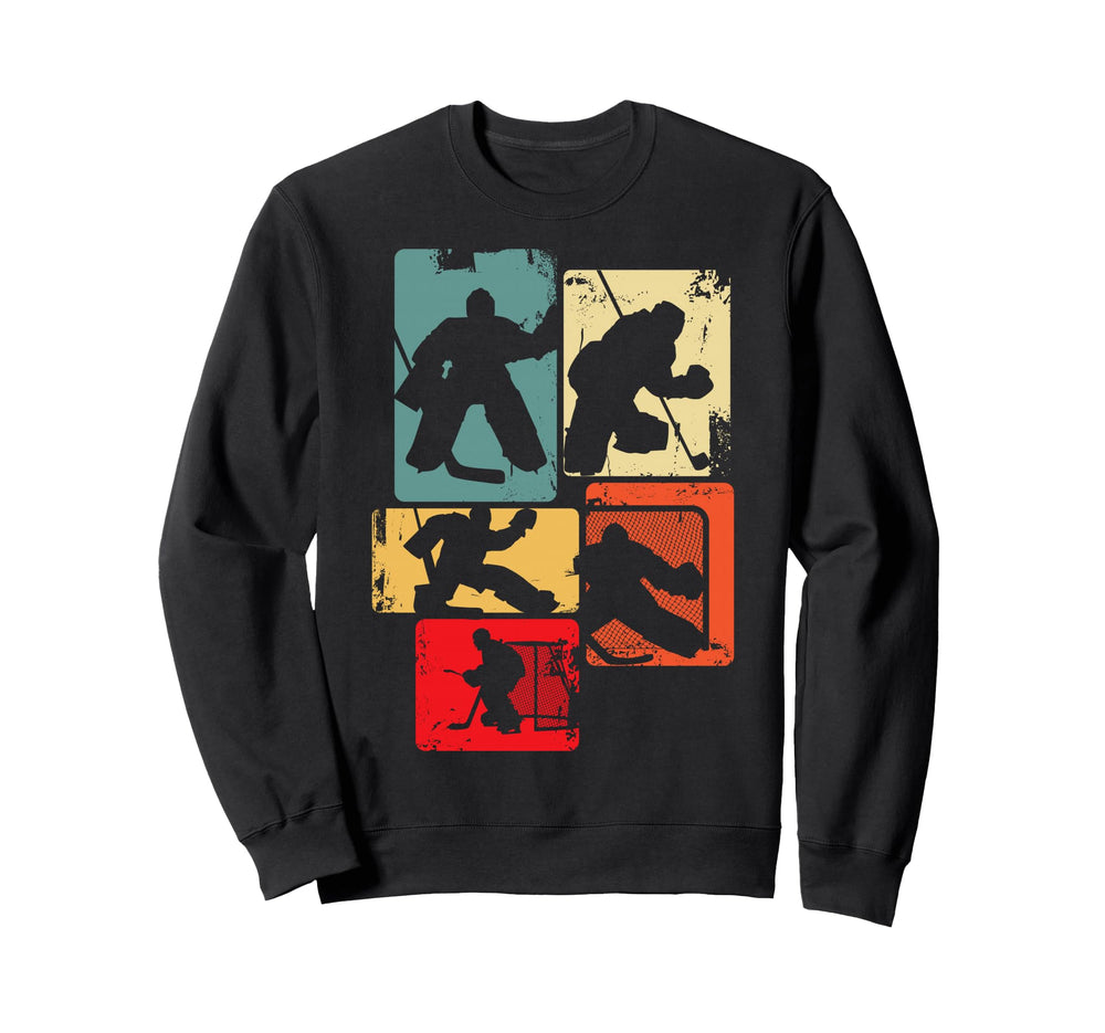 Ice Hockey Goalkeeper Children Sweatshirt - Minimalist Print for Adults