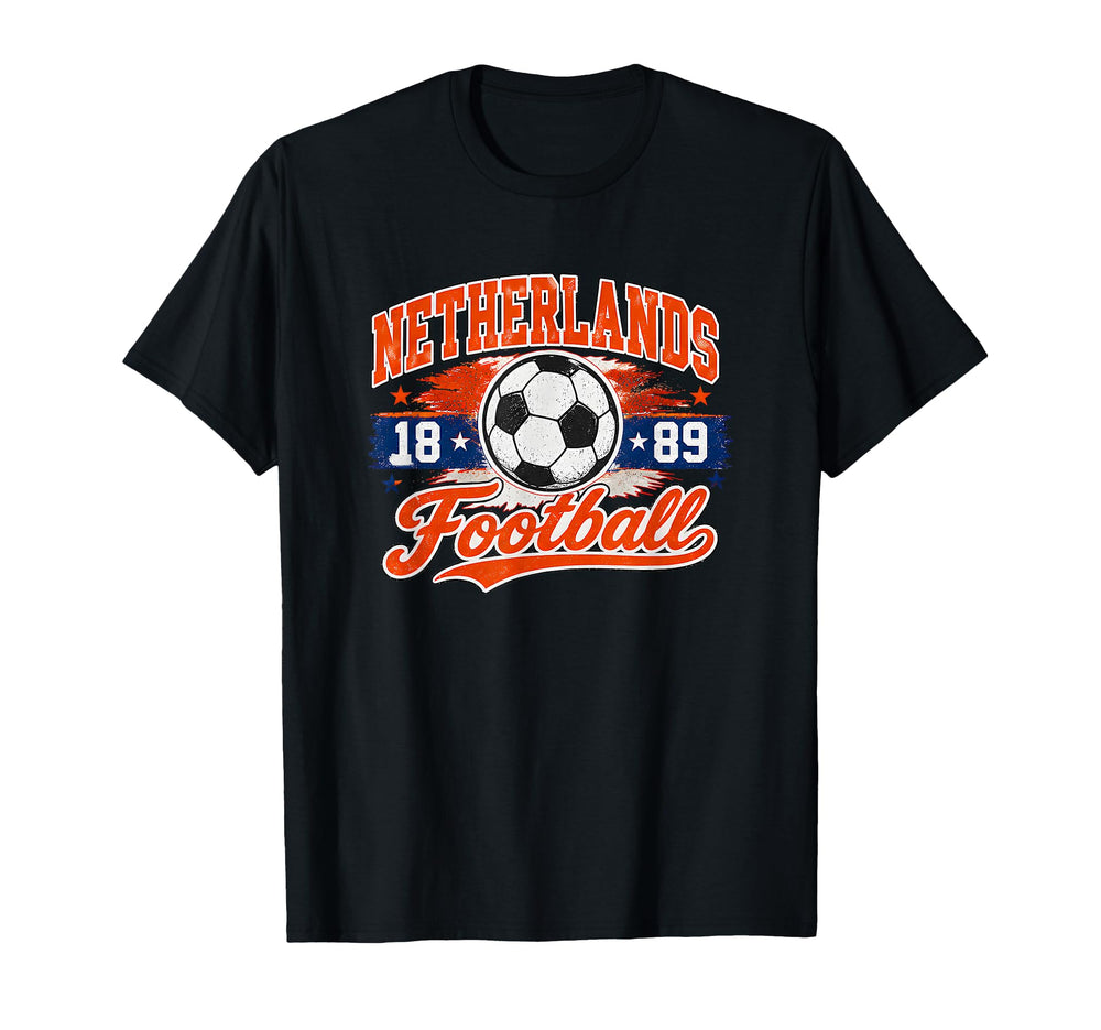 Netherlands Football Tradition 1889 T-Shirt - Minimalist Print for Adults