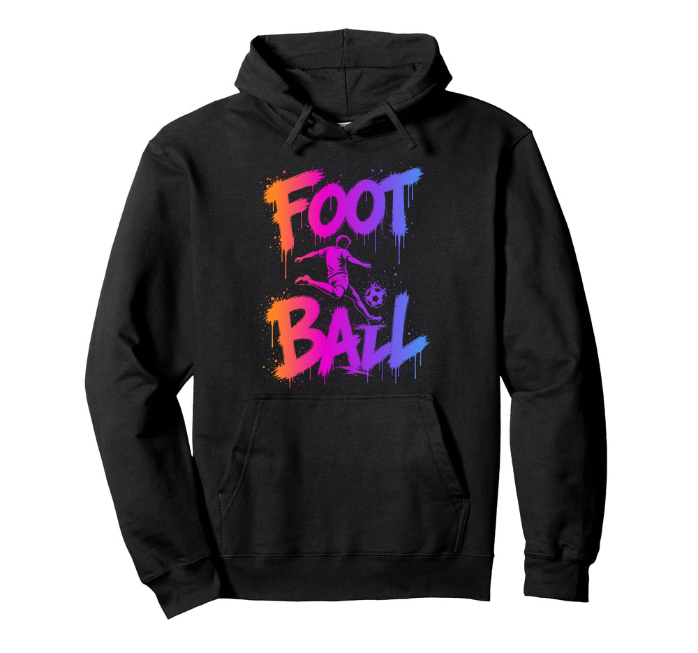 Football Graffiti Urban Streetwear Soccer Hoodie - Streetwear Style Unisex