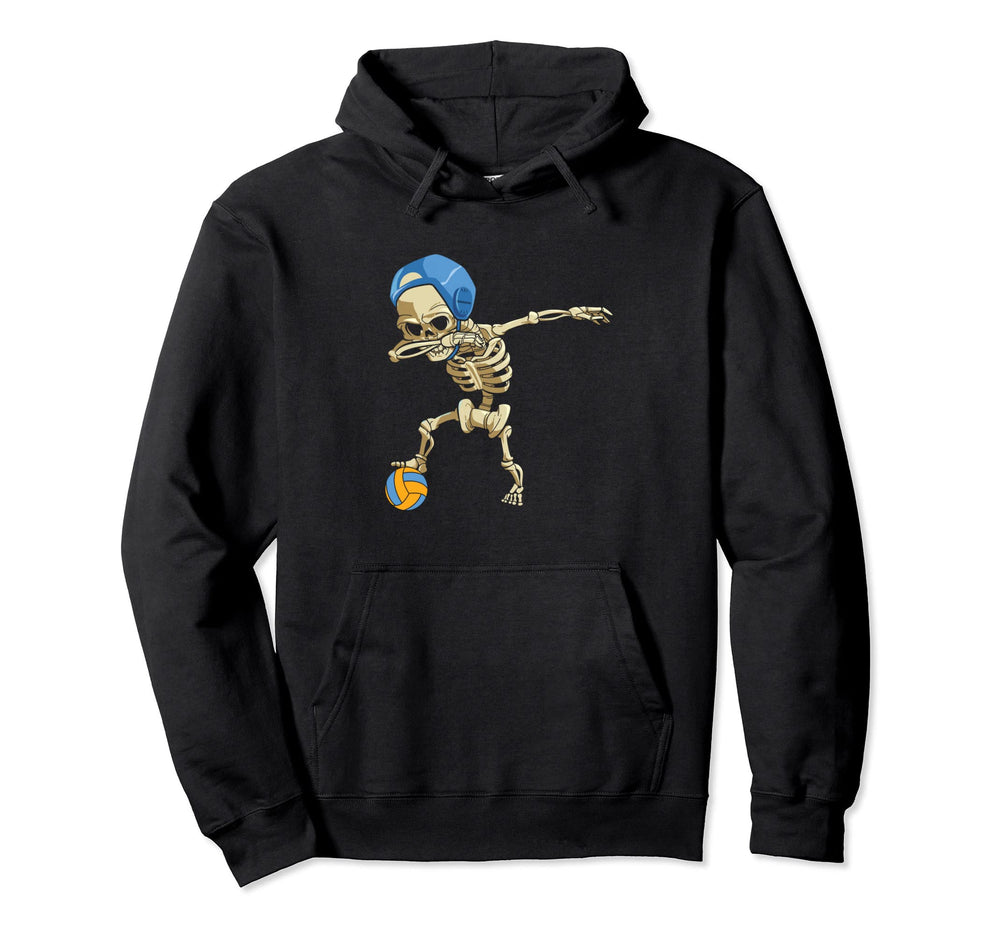 Dabbing Skeleton Water Polo Lover Goalie Hoodie - Streetwear Style Unisex