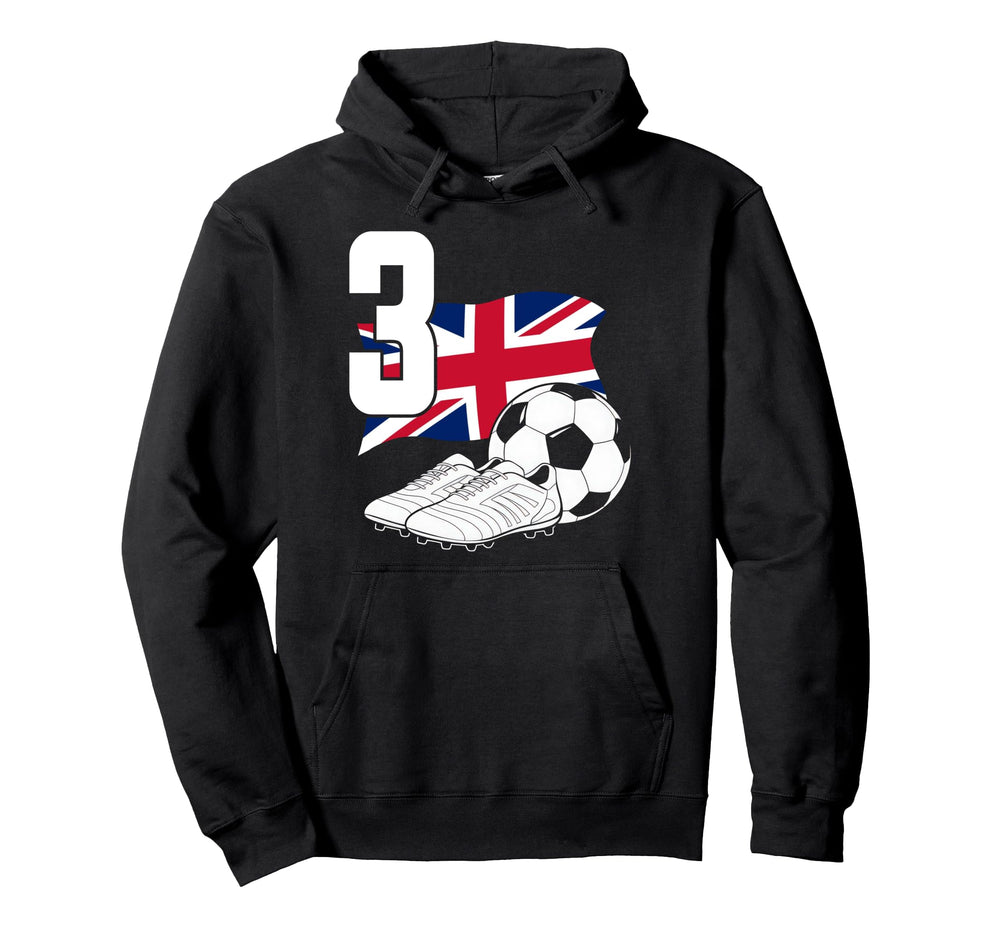 3 Soccer Birthday Gift Soccer Fan Hoodie - Custom Art Print Men Women