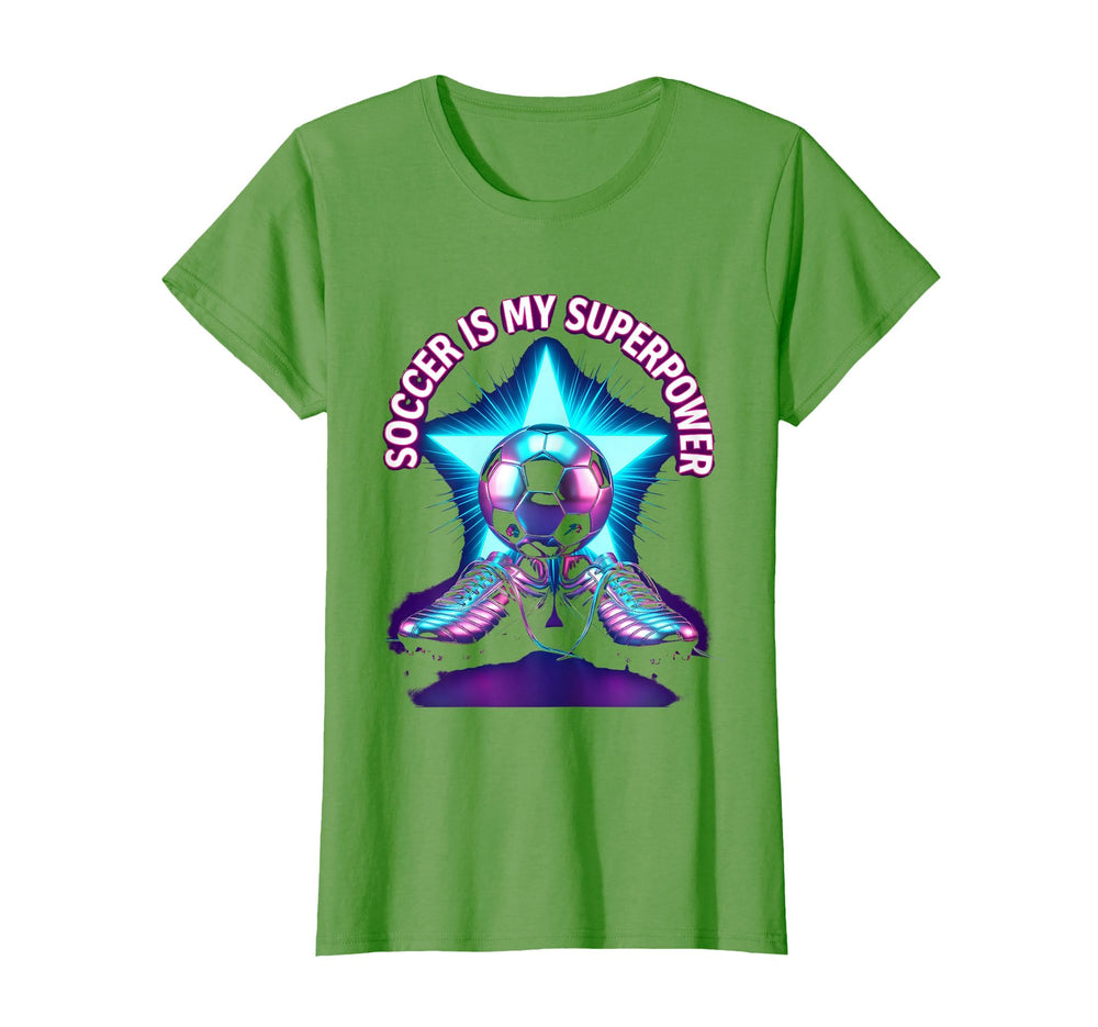Soccer Is My Superpower Soccer T-Shirt - Trendy Graphic for Adults