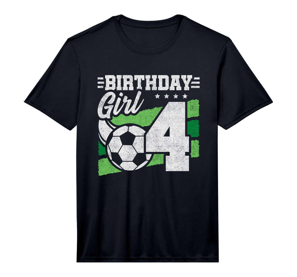 Soccer Birthday Party 4 Year Old T-Shirt - Casual Everyday Wear Men Women