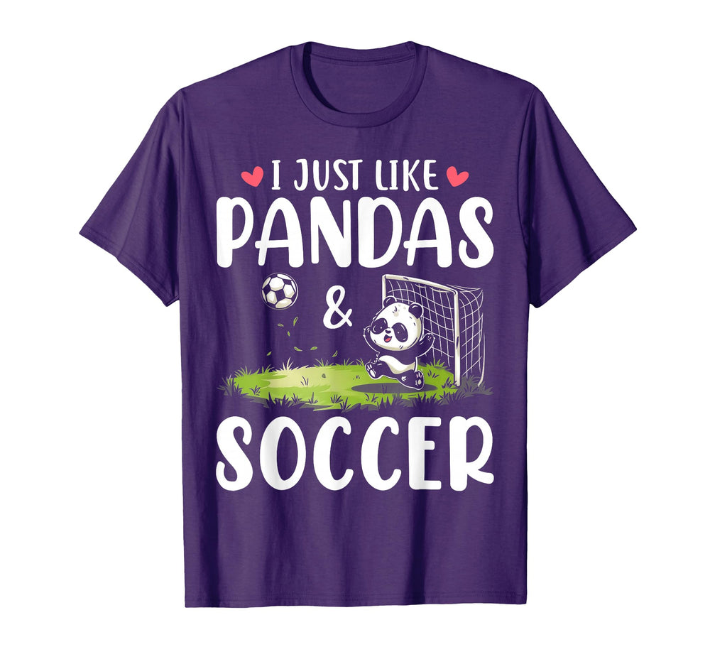 Panda Soccer I Just Love Pandas And T-Shirt - Streetwear Style Unisex