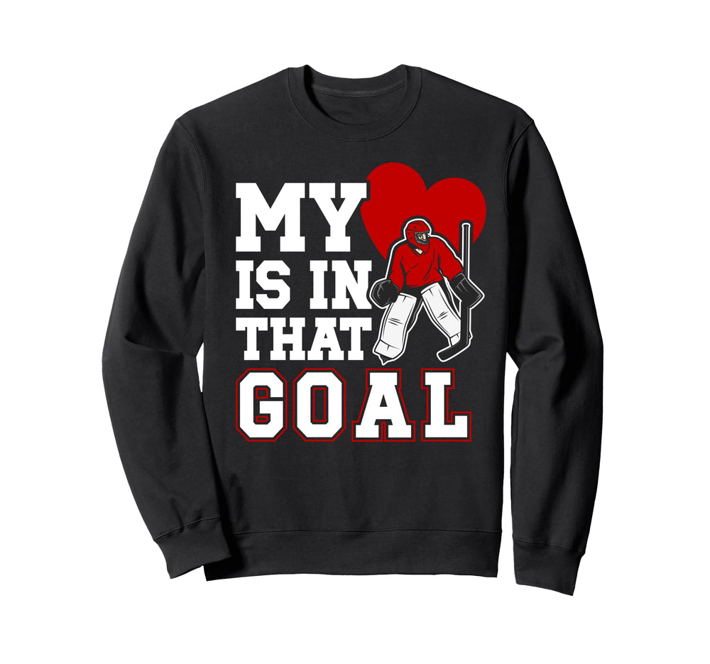 Proud Hockey Goalkeeper Mom Hockey Sweatshirt - Trendy Graphic for Adults