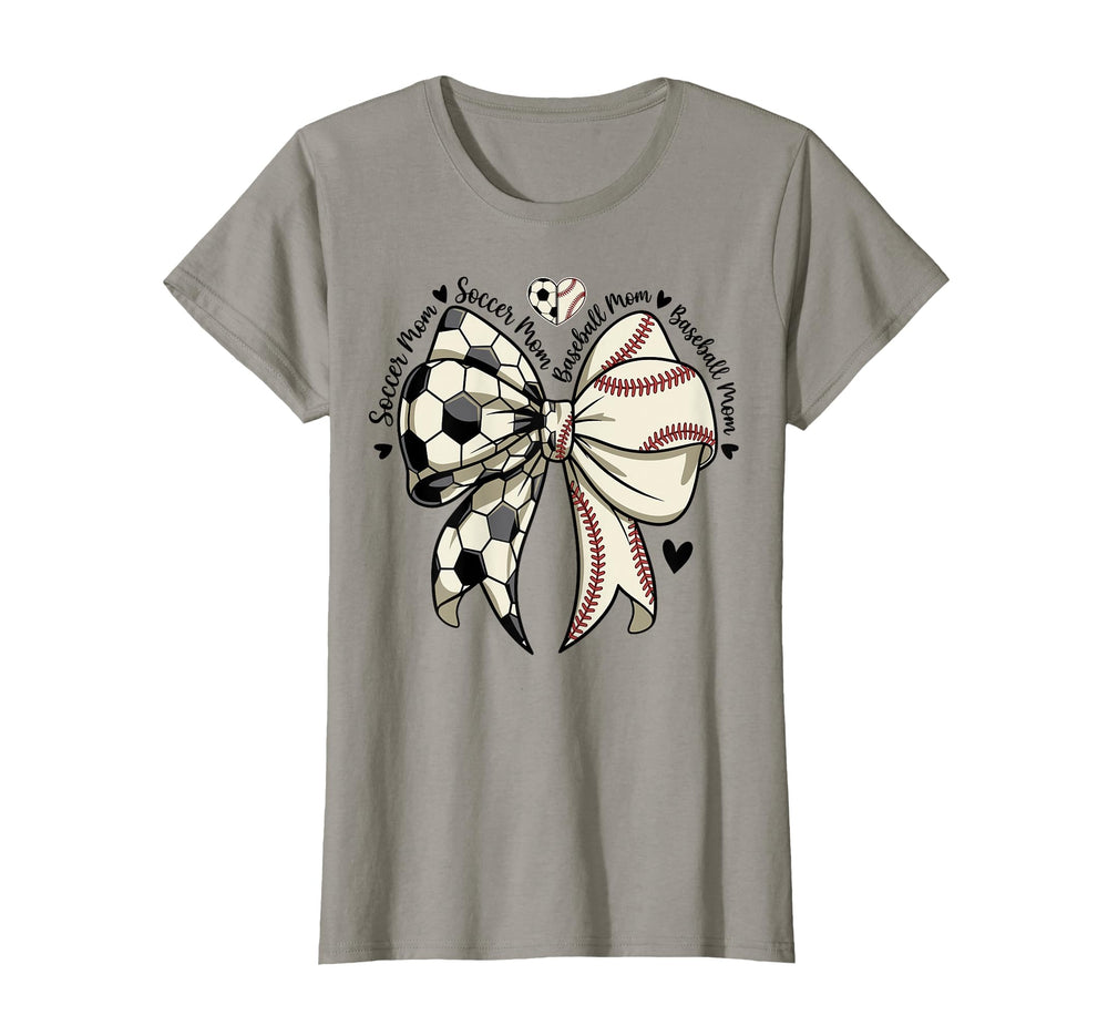 Soccer Baseball Mom Mama Coquette T-Shirt - Novelty Apparel for Adults