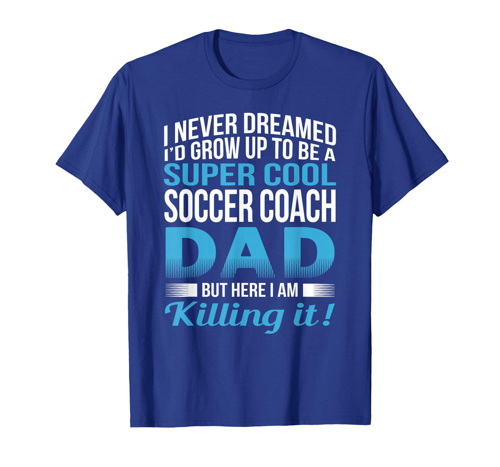 Mens Soccer Coach Dad Gift T-Shirt - Unique Graphic Unisex