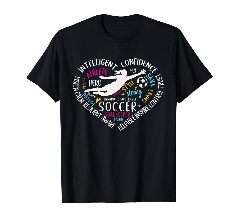 Soccer Goalkeeper Heart Love Goalie T-Shirt - Streetwear Style for Adults