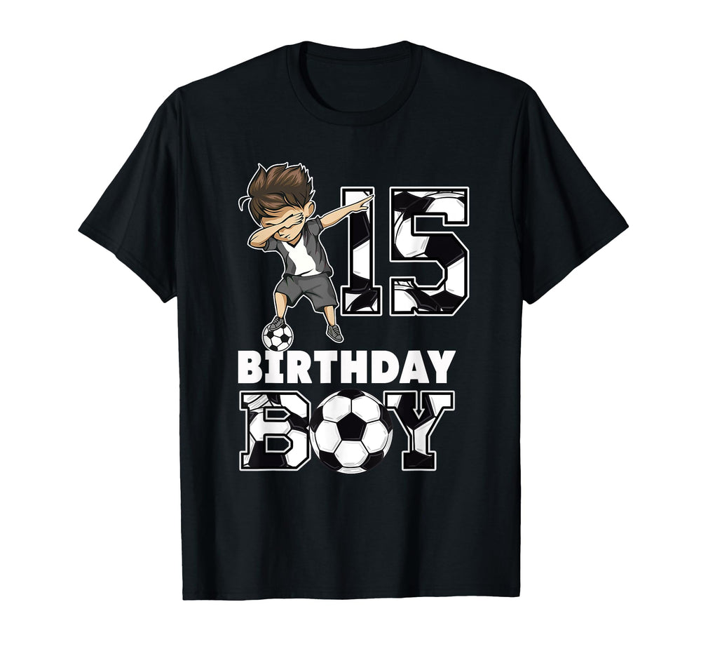 15Th Birthday Gift Soccer Birthday T-Shirt - Trendy Graphic Men Women